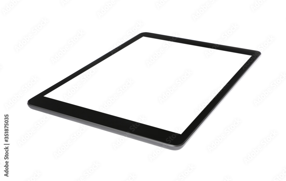 Tablet computer with blank screen isolated on white. Modern gadget Tablet computer with blank screen isolated on white. Modern gadget