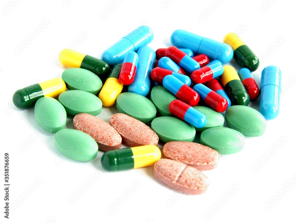 multicolor various pills and capsules as medicines multicolor various pills and capsules as medicines