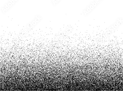 Grunge gradient spray horizontal texture or stipple grainy transparent halftone sand vector background or splatter backdrop image