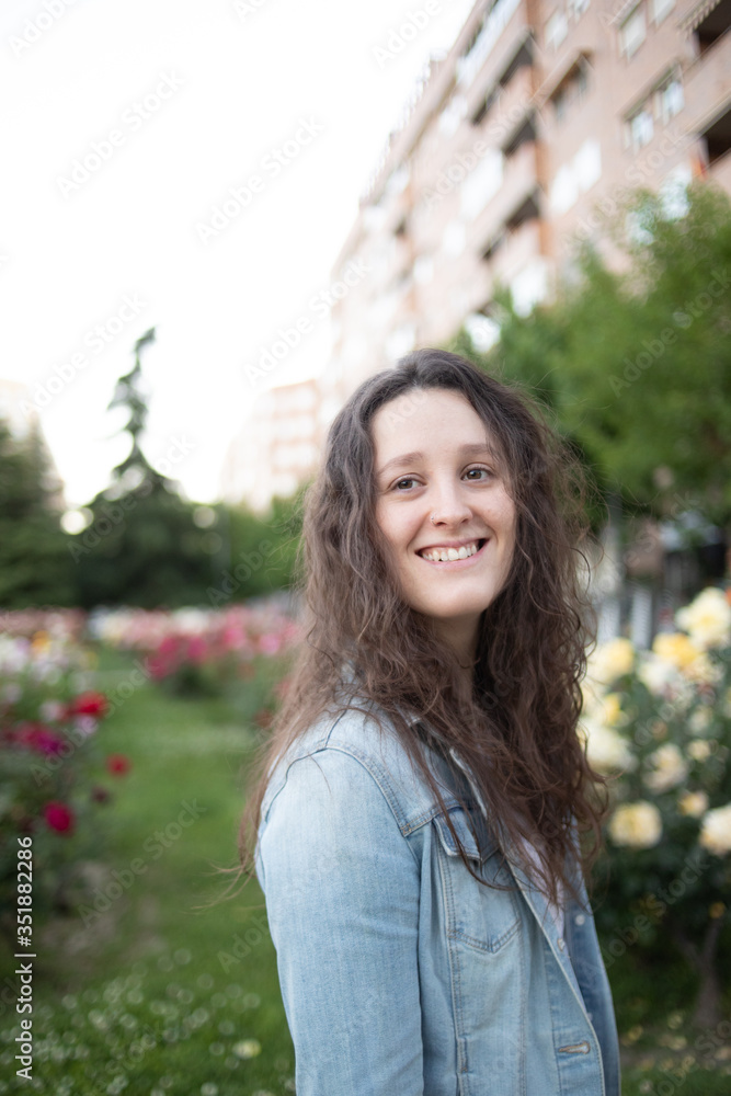 portrait of a girl in denim clothes outdoors
portrait of a girl in denim clothes outdoors