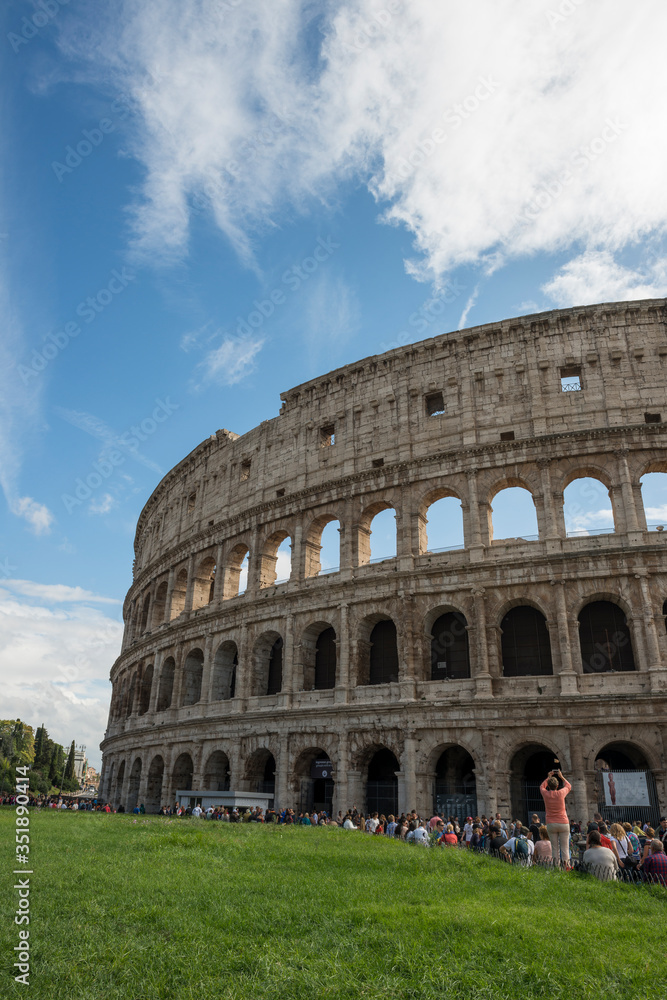 Rome/Italy - 10.22.2015 View of the roman coliseum