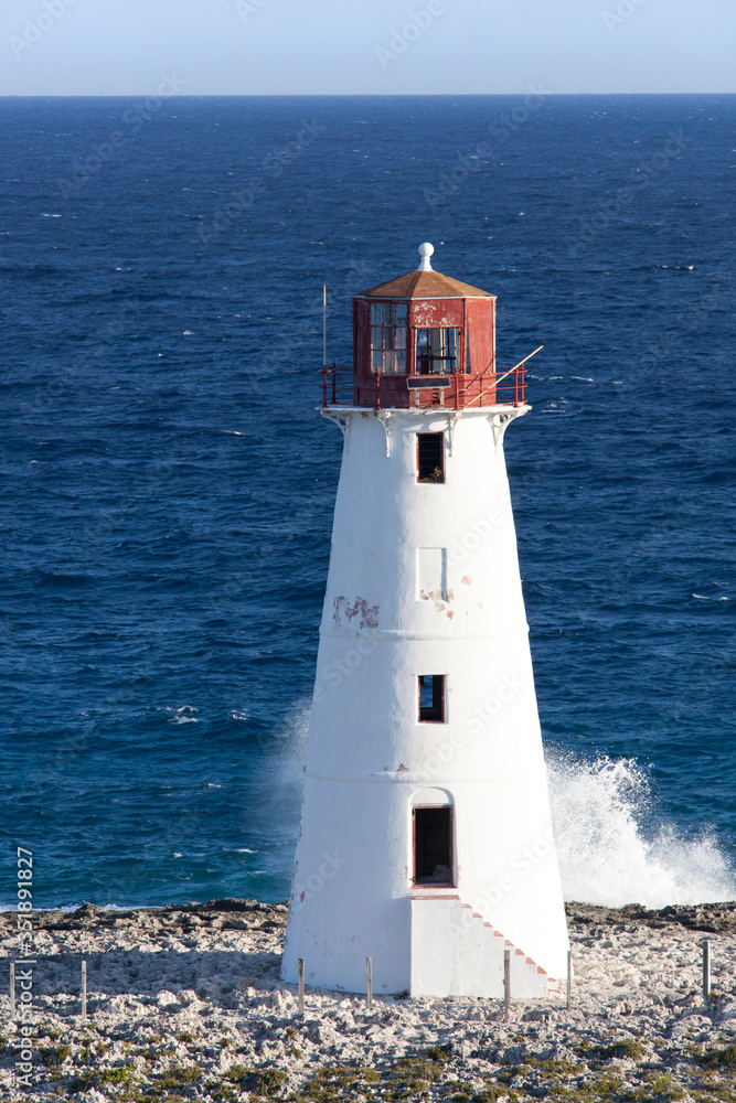 Paradise Island Lighthouse at the Nassau Harbour Entrance