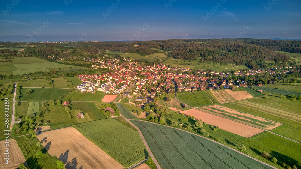 Luftaufnahme von Gültlingen bei Wildberg, Schwarzwald