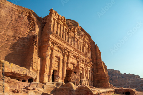 the ruins of the ancient city of petra jordan
