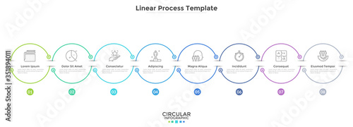 Modern Linear Infographic Template