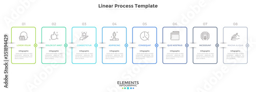Modern Linear Infographic Template