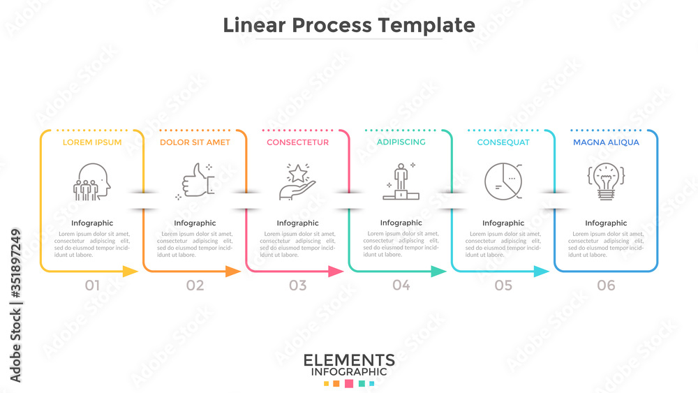 Fototapeta premium Modern Creative Infographic Template