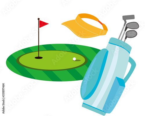 ゴルフ　ゴルフクラブ　ゴルフバッグ　ゴルフボール　サンバイザー