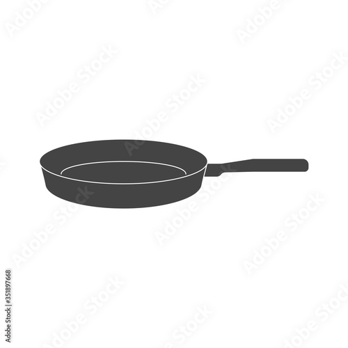 Obraz na plátně frying pan isolated on white