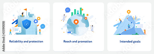 Set of illustrations concept with business concept. Workflow, growth, graphics. Business development, milestones. lillustration infographics. Landing page site print poster