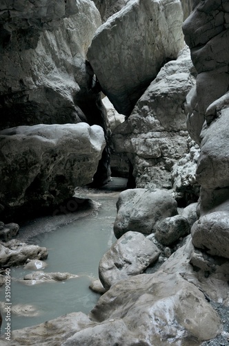 Saklikent national park canyon In Mugla Turkey