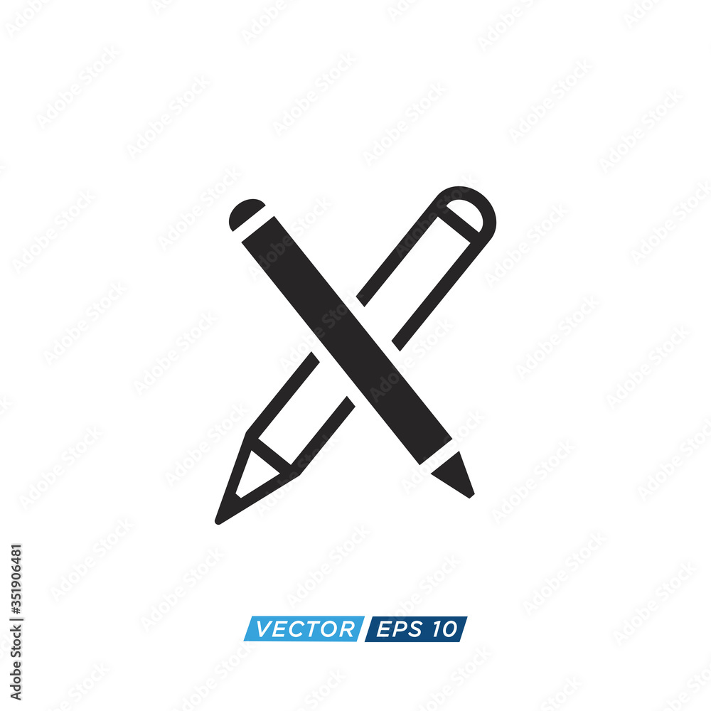 Pen Stationary Icon Design Vector Pen Stationary Icon Design Vector