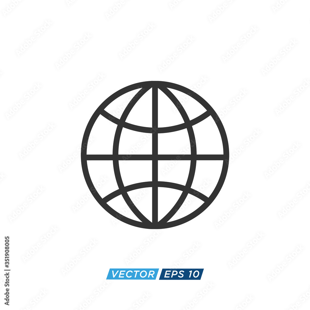 Globe Web Icon Design Vector Globe Web Icon Design Vector