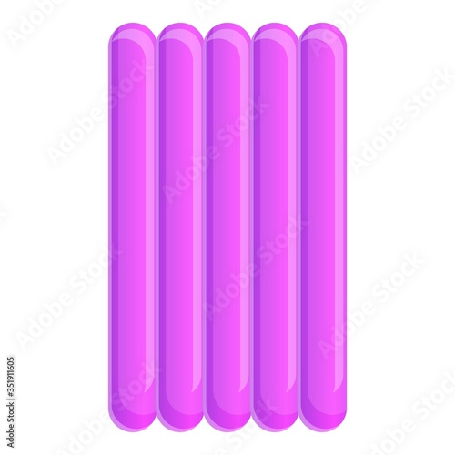 Inflatable mattress icon. Cartoon of inflatable mattress vector icon for web design isolated on white background