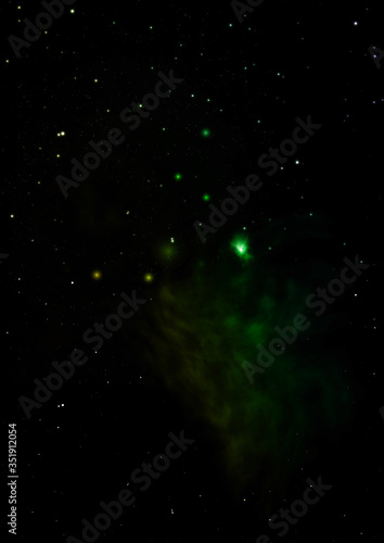 Star field in space and a nebulae.