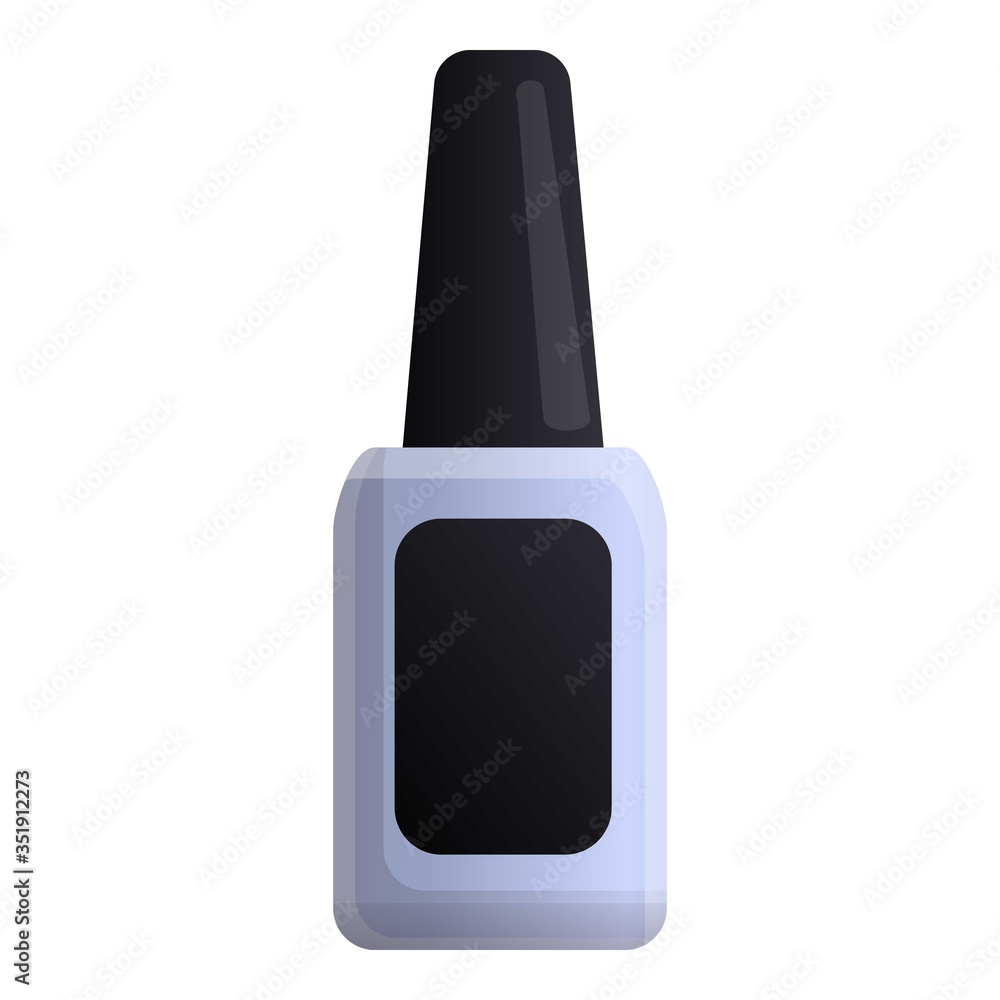 Nail gel icon. Cartoon of nail gel vector icon for web design isolated on white background Nail gel icon. Cartoon of nail gel vector icon for web design isolated on white background