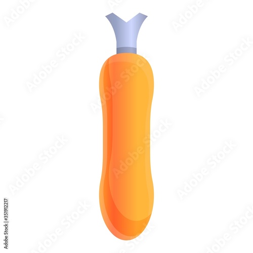 Cuticle cutter icon. Cartoon of cuticle cutter vector icon for web design isolated on white background