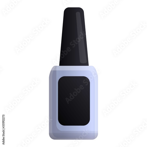 Nail gel icon. Cartoon of nail gel vector icon for web design isolated on white background