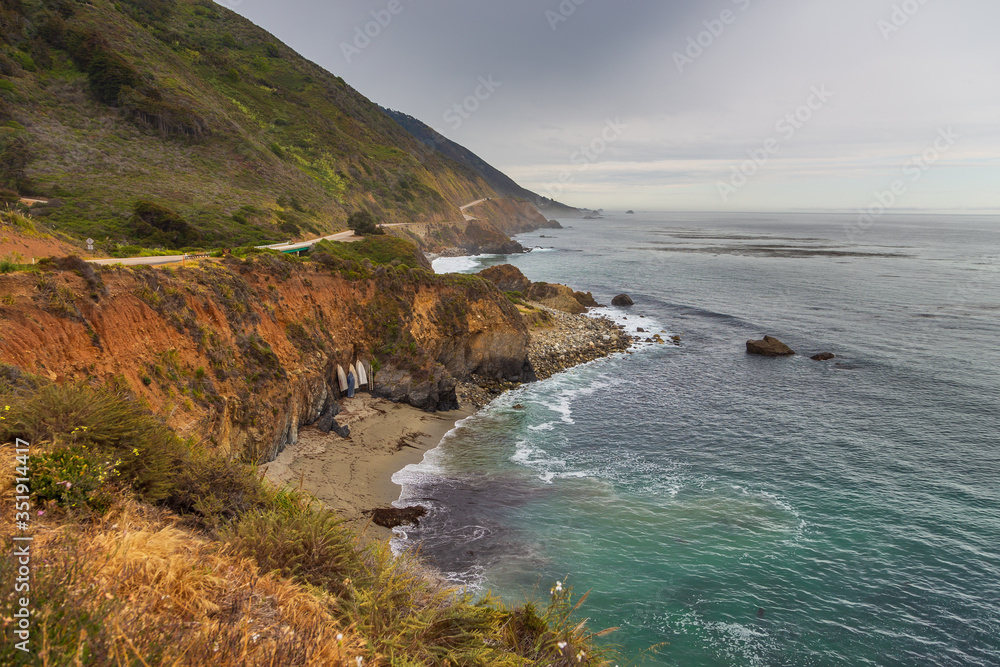 Fototapeta premium View o the Pacific Coast in California, USA.