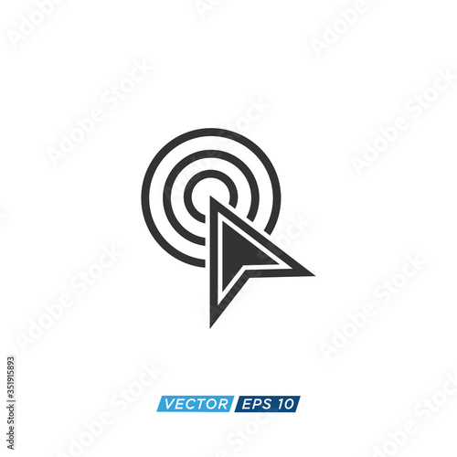 Pointer or Cursor Sign Icon Design Vector