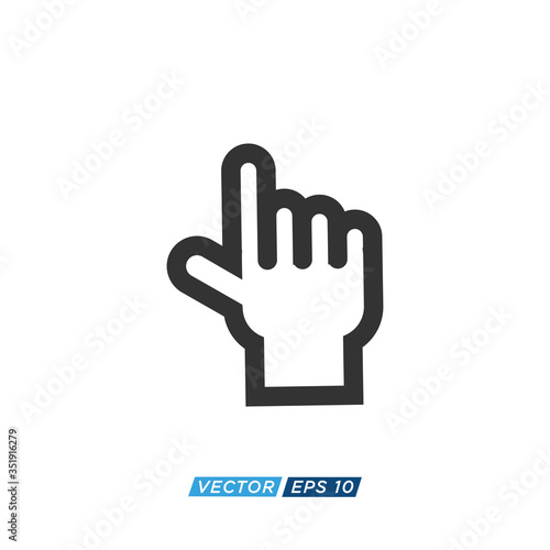 Pointer or Cursor Sign Icon Design Vector