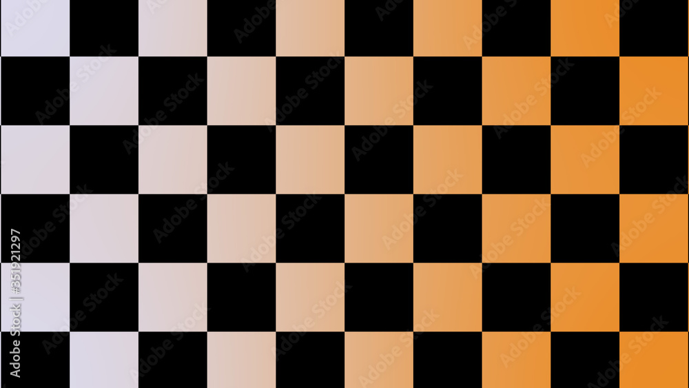 Fototapeta premium New brown & white checker board abstract background