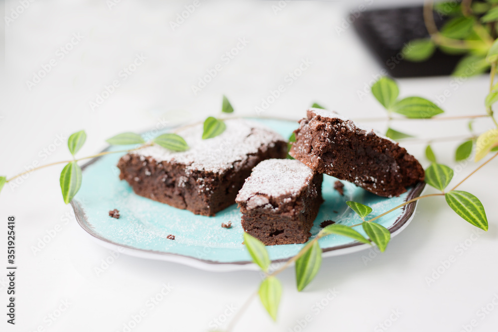 freshly baked brownie cookies Creative bakery concept. freshly baked brownie cookies Creative bakery concept.