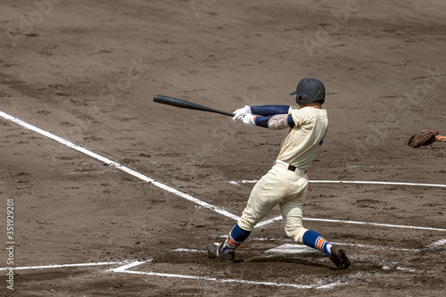 Obraz na płótnie 高校野球試合風景