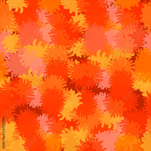 orange abstract seamless background pattern design for textiles, wallpapers, web background, tiles & floor designs in orange dark & tint colors
