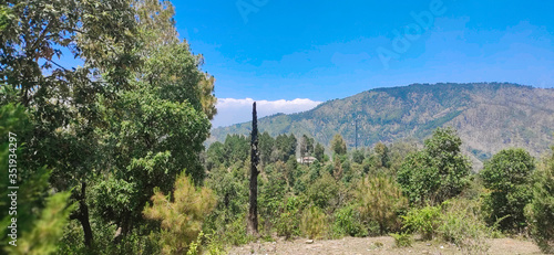 landscape with mountains