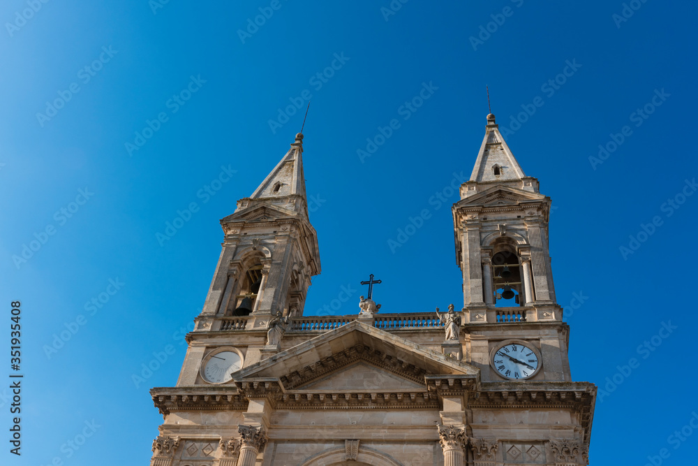 Basilica of Saints Cosmas and Damian. Church in Alberobello, Italy