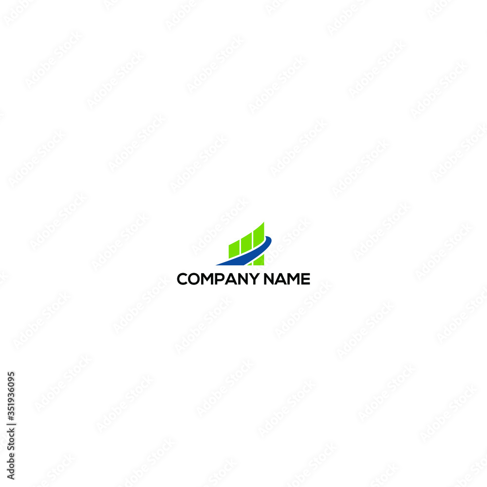 Vector symbol concept for accounting company
