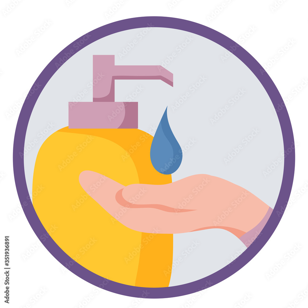 flat icons how to protect yourself and others from the virus, rules for visiting shops, public places, coronavirus how to protect yourself, icon of soap with hand flat icons how to protect yourself and others from the virus, rules for visiting shops, public places, coronavirus how to protect yourself, icon of soap with hand