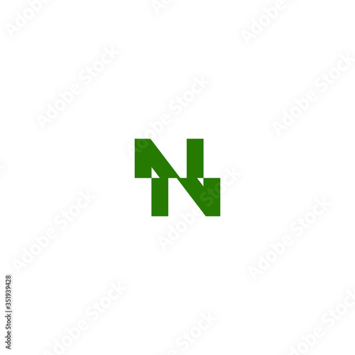  Initial Letter N With Linked CUT