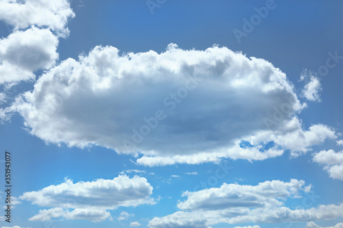 blue sky with cloud closeup