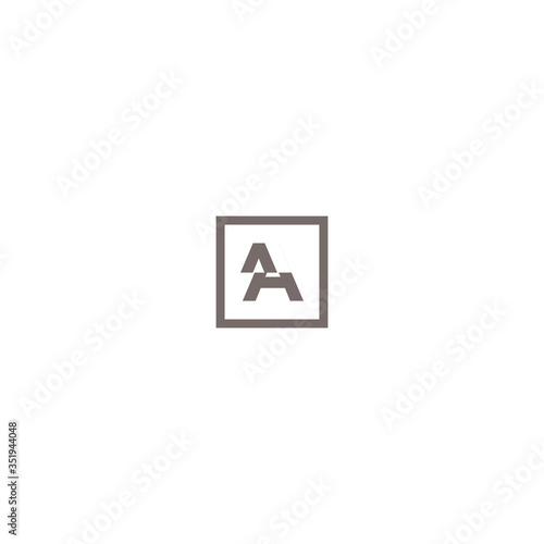Initial Letter A With Linked boxLogo