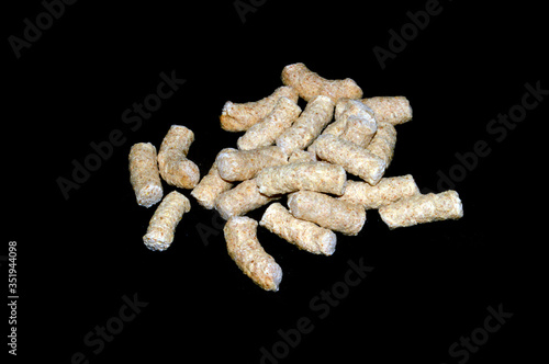 bread crumbs isolated on a white background