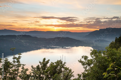 Coucher de soleil depuis la Chambotte, Lac du Bourget