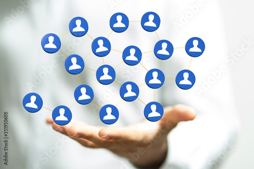 Wallpaper Mural organization chart team concept networking group Torontodigital.ca