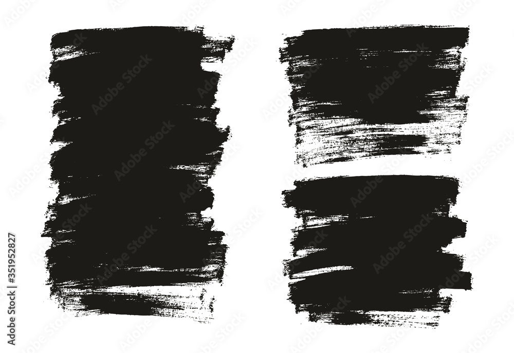 Fototapeta premium Flat Paint Brush Thin Full Background High Detail Abstract Vector Background Mix Set 