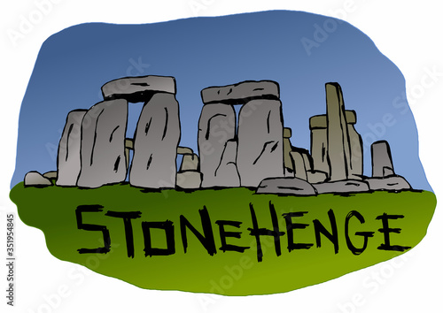 Stonehenge standing stones in England