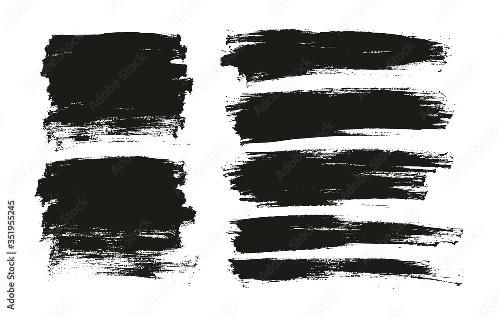 Fototapeta premium Flat Paint Brush Thin Full Background High Detail Abstract Vector Background Mix Set 