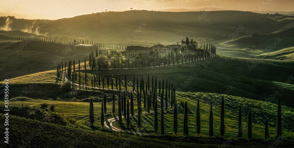 The rolling hills of Tuscany