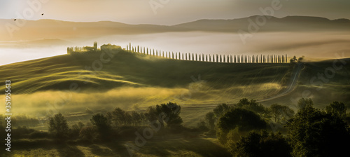 The rolling hills of Tuscany