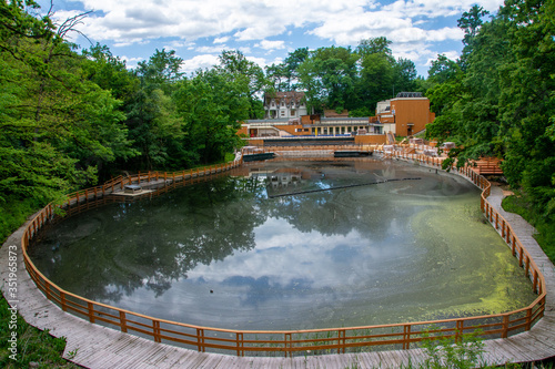 landscape in Sovata resort Romania 23.05.2020 photo