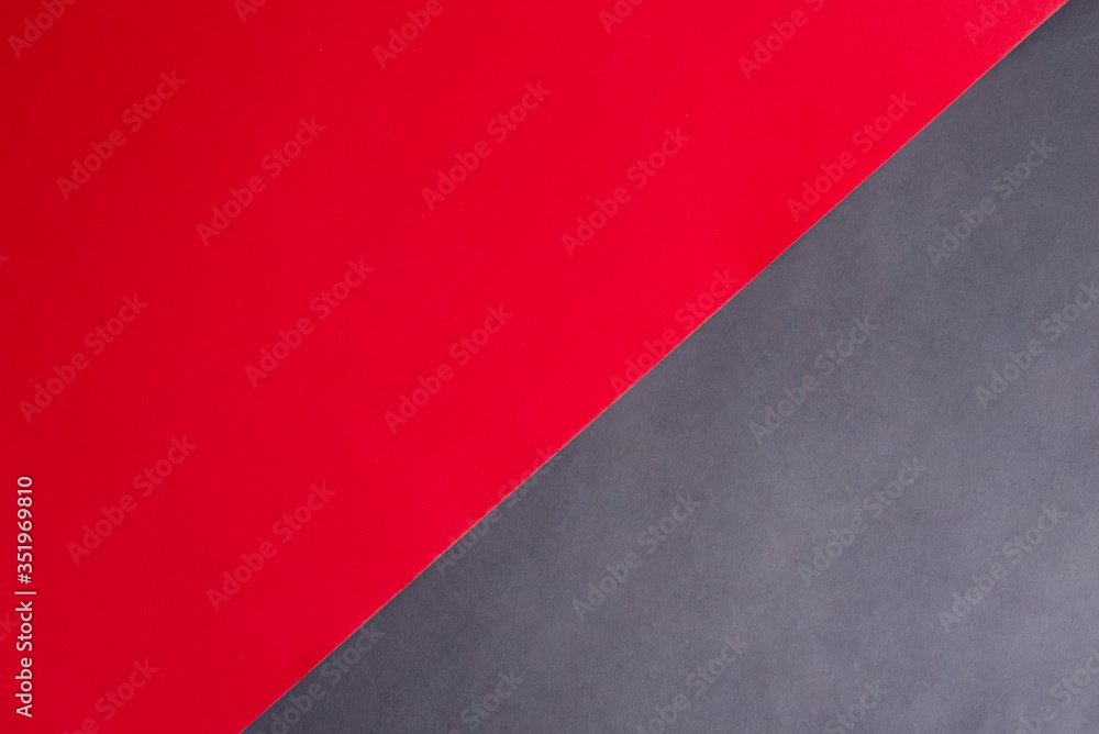 Duotone diagonal papercraft background for your creativity black and red colors.