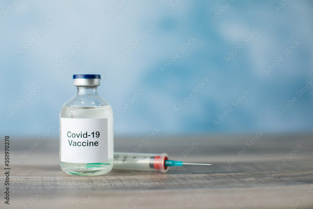 Coronavirus Covid-19 possible vaccine and syringle Coronavirus Covid-19 possible vaccine and syringle