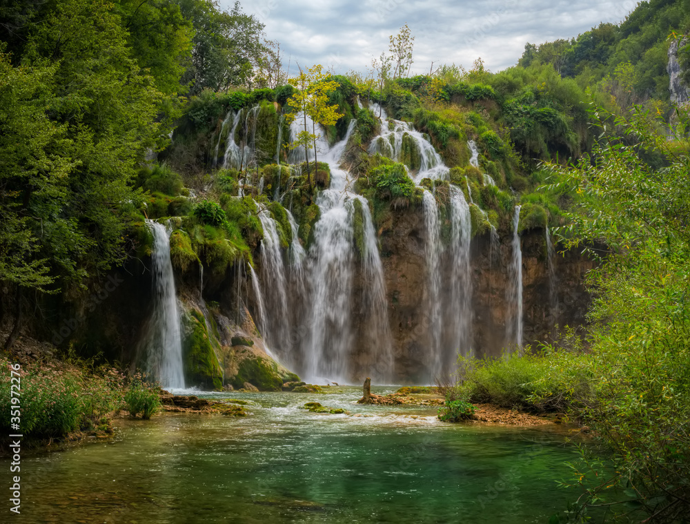 Boats in the national park Plitvice, Croatia