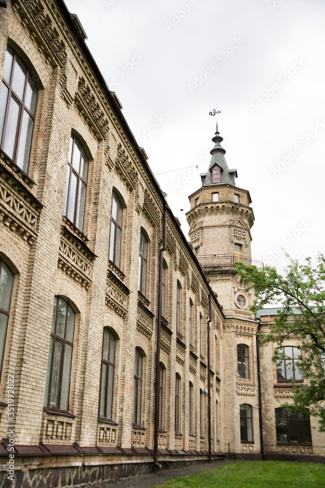 Old historical europian  buildings in the city