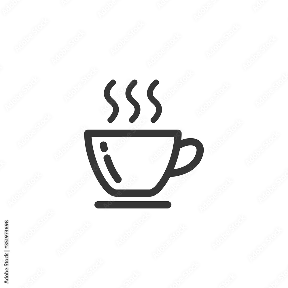 Tea Cup Icon Vector Illustration. Coffe Cup Icon Tea Cup Icon Vector Illustration. Coffe Cup Icon